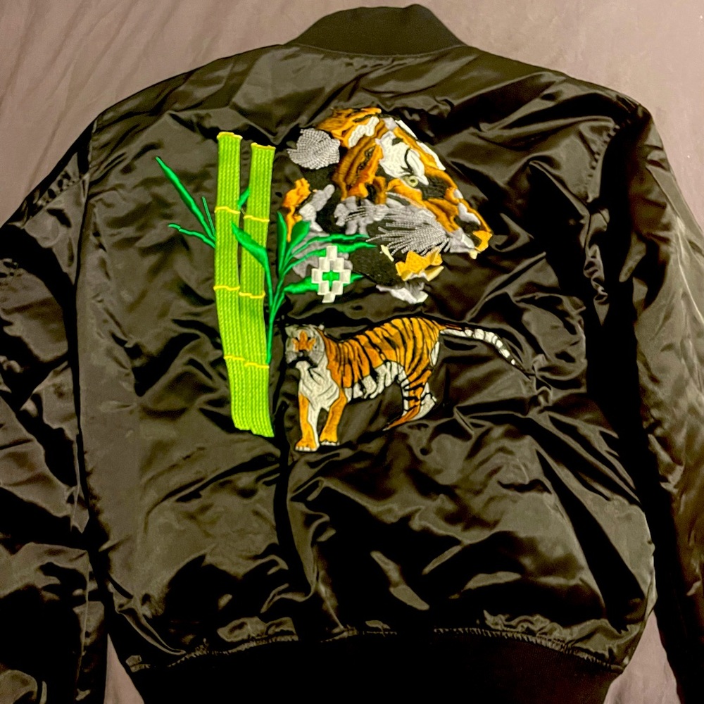 Marcelo Burlon x Tyga Limited Edition Satin Bomber jacket